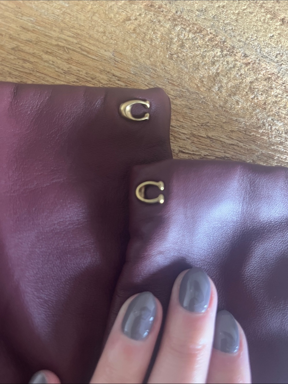 Coach leather gloves - Picture 3 of 5